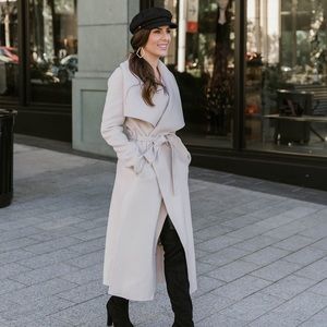 BCGB MaxAzria Drape Neck Wrap Coat sz XXS